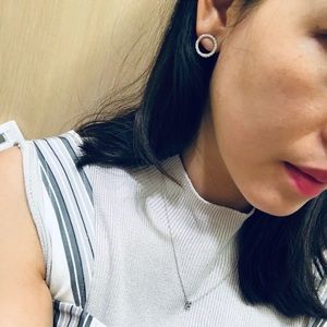 .925 Sterling Silver Rhodium Plated Round Earrings